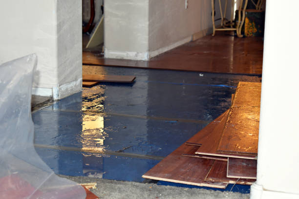 Professional Sewage Cleanup technician working in Creston, OH